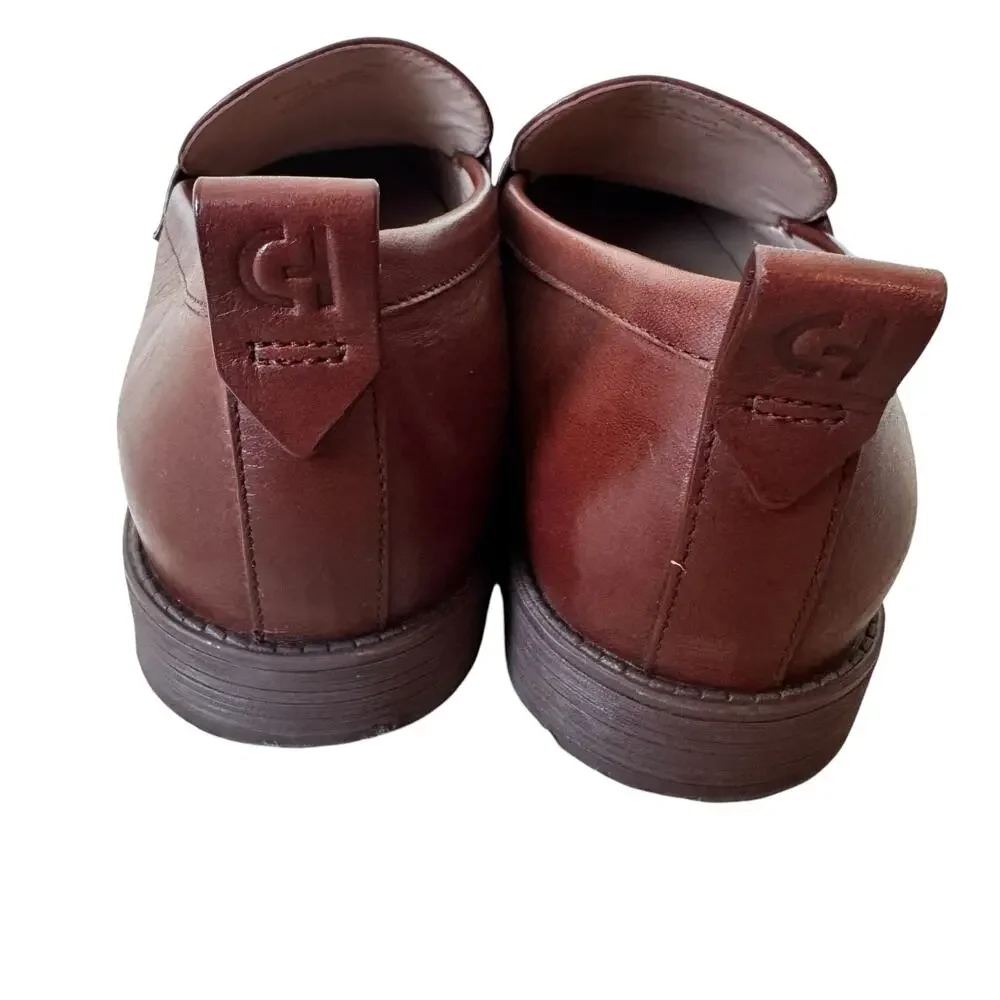 Cole Haan Stassi Penny Loafers Dark Cuoio/Mahogany Brown Size 7.5 - Picture 5 of 7
